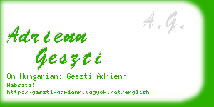 adrienn geszti business card